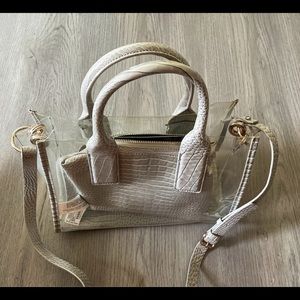 Zara Crocodile Clear Bag